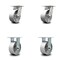 Service Caster 5 Inch Kingpinless Semi Steel Wheel Swivel Caster Swivel 2 Rigid SCC, 2PK SCC-KP30S520-SSR-2-R-2 - alternate 1